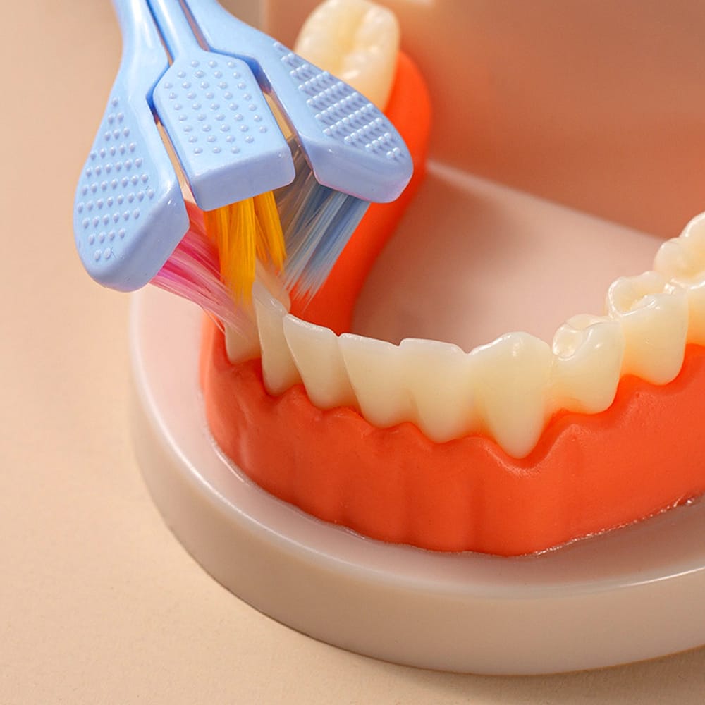 3-Sided Ultra-Soft Toothbrush – Gentle & Efficient Cleaning for Adults