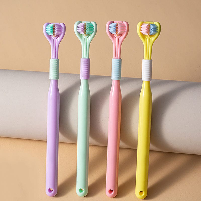 Pack of 3 Three-Sided Toothbrushes – Super Deal Only Rs.1599
